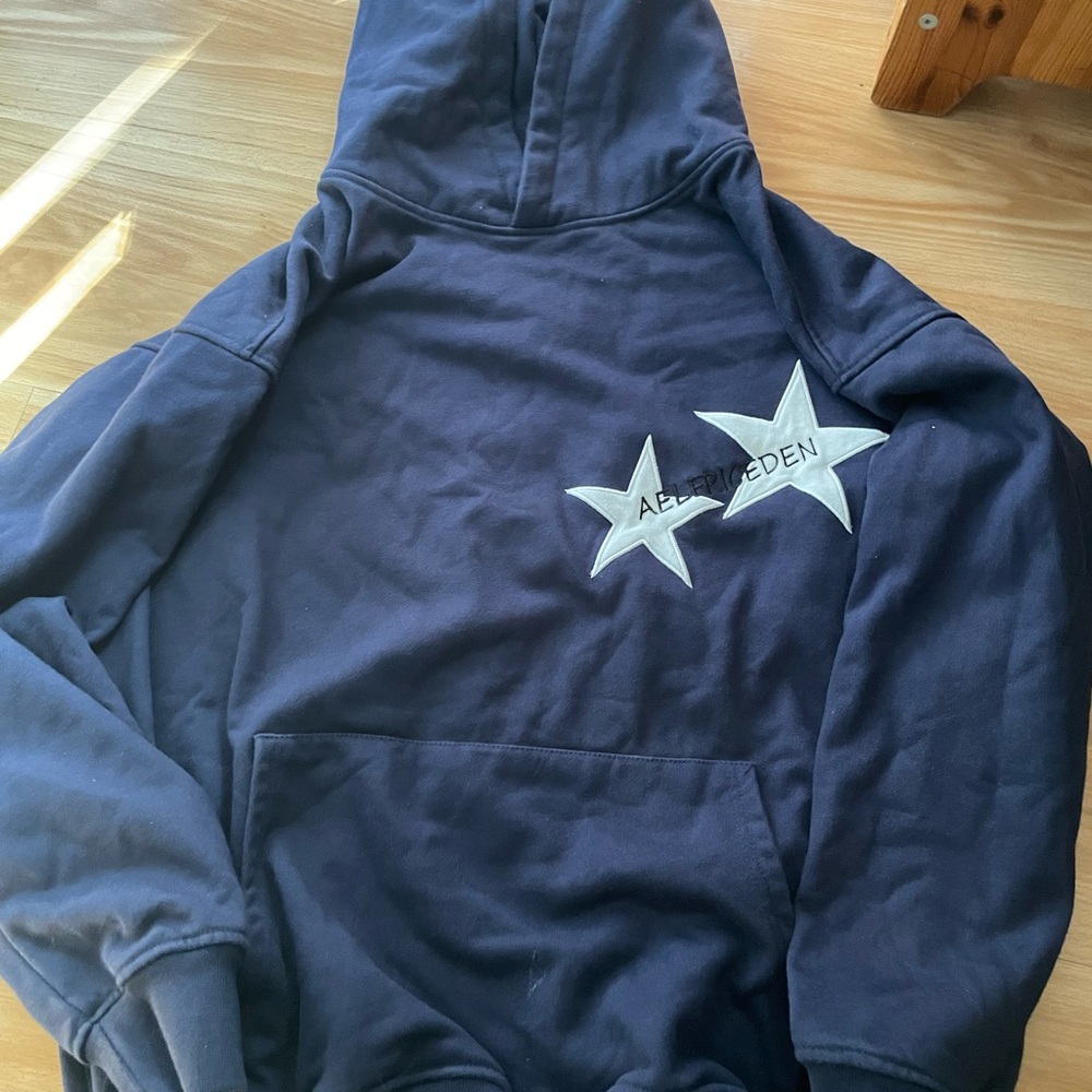 SOLD Aelfric Eden Navy Hoodie with Star Design